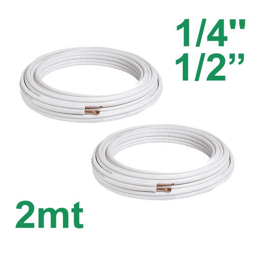 Paire tubes cuivre 4 - tubes, 1/4''