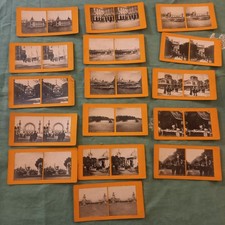Lot De 16 Vues Stéréoscopique Exposition Universelle 1900 PARIS Photos