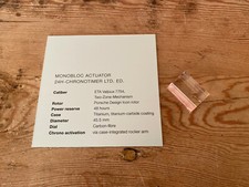 Nouveau - Montre Plaque PORSCHE DESIGN Plaque Reloj - MONOBLOC ACTUATOR - Métal