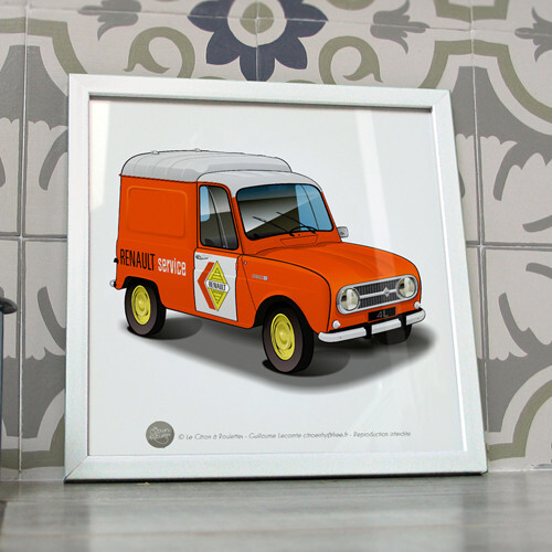 Poster service orange - service, r4