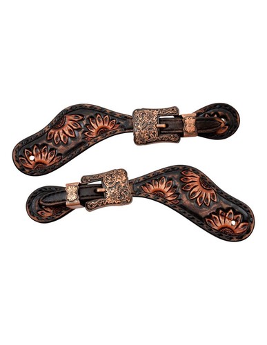 Circle western spur straps - circle,