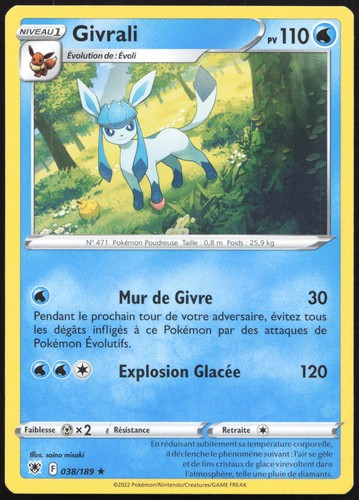 Carte pokémon givrali - pokémon,