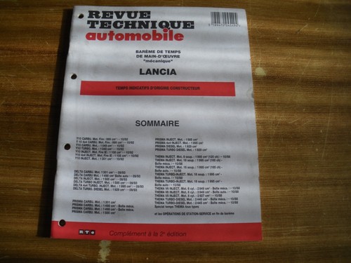 Revue technique bareme - technique,