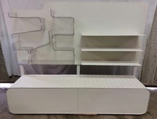 Meuble A Chaussures De Métier En Métal Vintage ( Réf : Ent  )