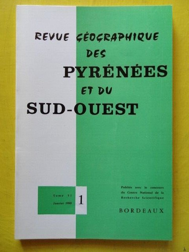 Revue géographique pyrénées - revue,