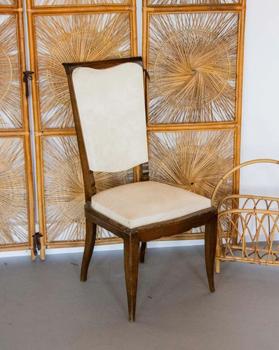 Alma chaise skaï beige - skaï,
