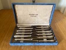 CHRISTOFLE Spatours 12 Couteaux de table 24,5 cm en Métal Argenté