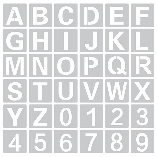 Pochoirs lettres - 36,