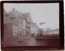 Morlaix 3 photos c1900 Bretagne maison de la duchesse Anne - magasins bateaux ..
