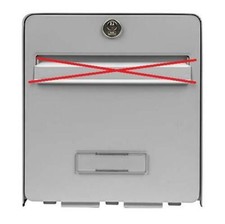 Boîte aux lettres BURG-WÄCHTER 502 FAVOR en acier - grise - 2 portes