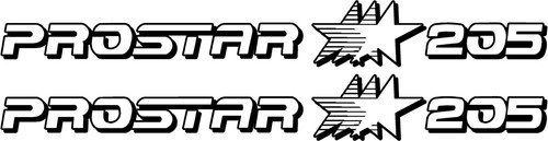 Mastercraft prostar 205 - 205, decals