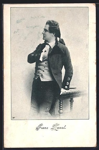 Carte postale chanteur