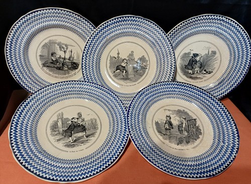 Lot assiettes parlantes - lot,
