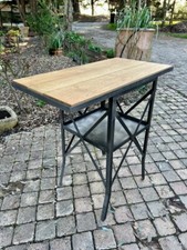 meuble industriel : Console mètal et châtaignier