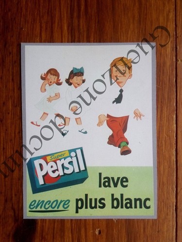 Publicité lessive persil lave - publicité,