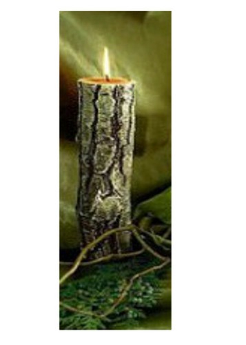 Bougie noël tronc arbre - bougie,