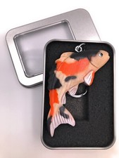 Porte-clés En Bois Koi