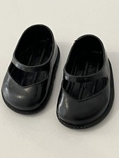 Jolie Paire De Chaussures Noires À Crampons ￼Poupée Marcheuse Balla Gégé Raynal