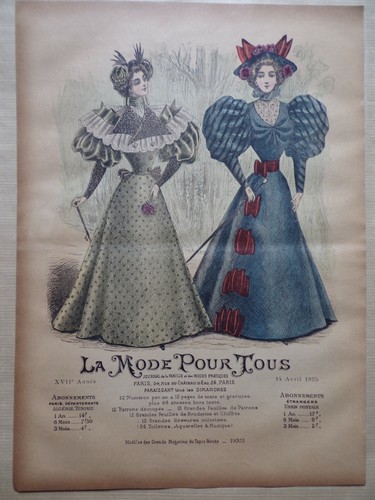 Gravure ancienne la mode - la,