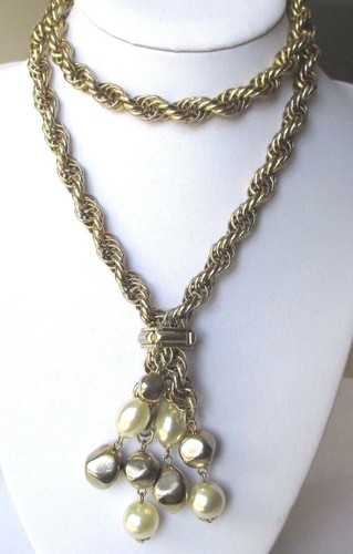 Grand collier sautoir chaine
