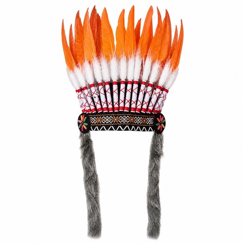 Coiffe plumes broderie - coiffe, à