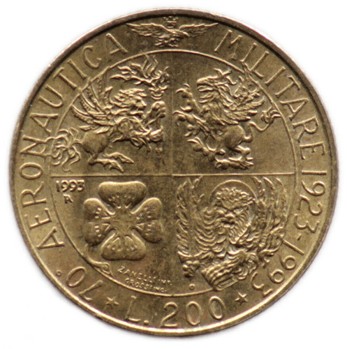 200 lire 1993 - italie, italia