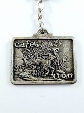 PORTE-CLES - CAFÉS NICO - Gravure Métal CHÈVRES - Numéroté - Vintage 1960s