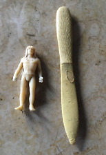 Rahan - Figurine en  Plastique 10,5cm avec son couteau 23,5 cm Pif Gadget TBE