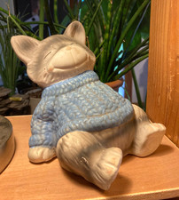 Tirelire chat bleu en