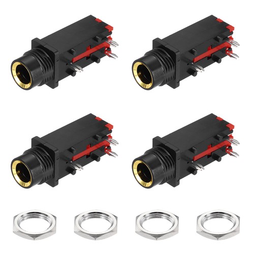 4pcs jack audio stéréo - jack, 1/4"