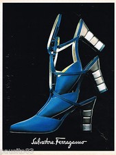 PUBLICITE ADVERTISING 055  1996  SALVATORE FERRAGAMO  boutique chaussures