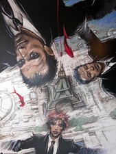 Enki BILAL: Affiche d’Art " Rendez-vous à Paris "  Offset 2006 Comme Neuf