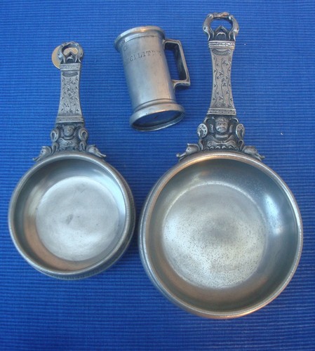 V64 lot etain - etain, coupelles