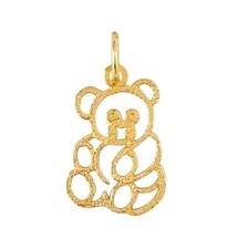 Pendentif Charm Ourson En Or