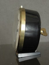 old RETRO clock alarm jaz discreto desk Art Deco design vintage Mechanics uhr