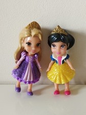 Jouet Enfant - Mini Poupées Disney - Blanche Neige Et Raiponce 