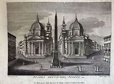 Piazza Detta Du Popolo 1810 1818 Pietro Riga Giovanni Battista Piranesi Rome