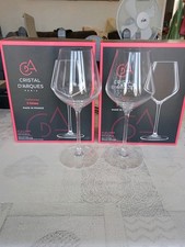 3 lots de sets de 2 verres à pied 38 cl Cristal d Arques Neufs Collection Ultime