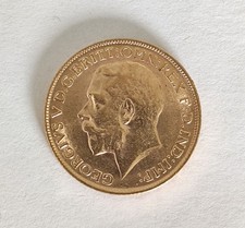 Belle pièce Or Souverain George V de 1913  B.P