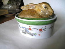 PORCELAINE de LIMOGES   TERRINE PATE de LAPIN    APILCO