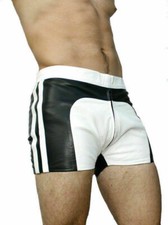 Homme véritable cuir short - homme,