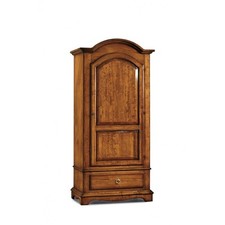 Armoire Classique Art Pauvre 1 Porte Chapeau Gendarme Noyer Sombre Ou Blanc