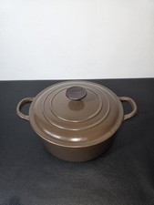 Cocotte ronde Le Creuset 19 cm marron – fonte émaillée – made in France