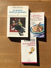 Lot Livres Nutrition MONTIGNAC, CYNOBER, FRICKER