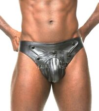 Jockstrap En Cuir Pour Homme 026 SCHWARZER JOCK AUS LEDER UNTERWÄSCHE
