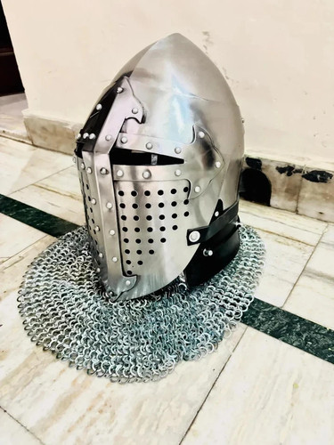 Casque viking acier - casque, en
