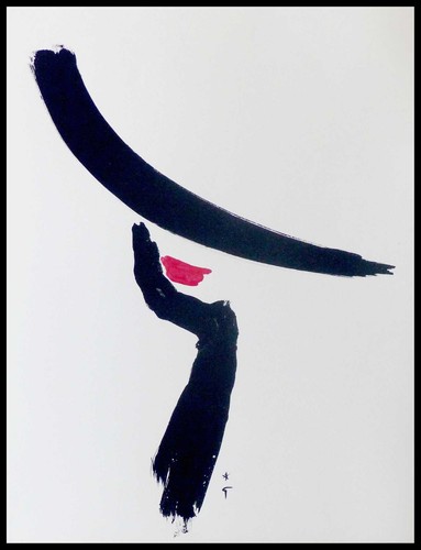 René gruau rouge baiser - gruau, :