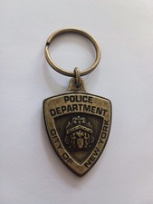 Porte-clés POLICE DEPARTEMENT CITY OF NEW YORK Keychain Vintage