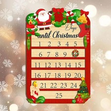 Calendrier de l'Avent décoratif avec chiffres et dates pour cheminée