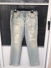 American Eagle 100% cotton Skinny Jeans Destroyed LIGHT WASH size 0R, 2R, 10R 